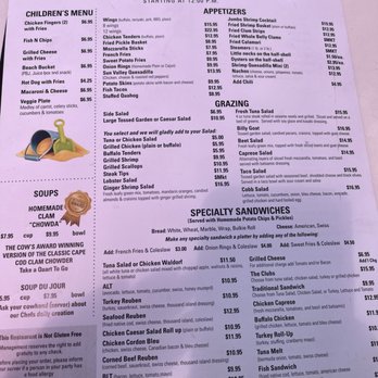 The Sailing Cow - Lunch - Seafood Near Me - Dennis Port, Massachusetts The Sailing Cow - Lunch - Seafood Near Me - Dennis Port, Massachusetts