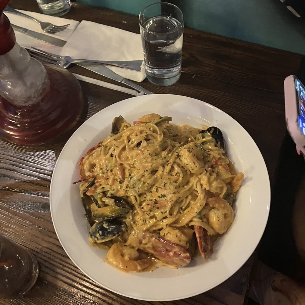 Blu Seafood - Seafood medley with linguine. Good. - Seafood Near Me - Queens, New York