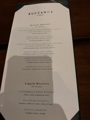 Menu photo 4 Buccanos At Night Cozumel, ROO