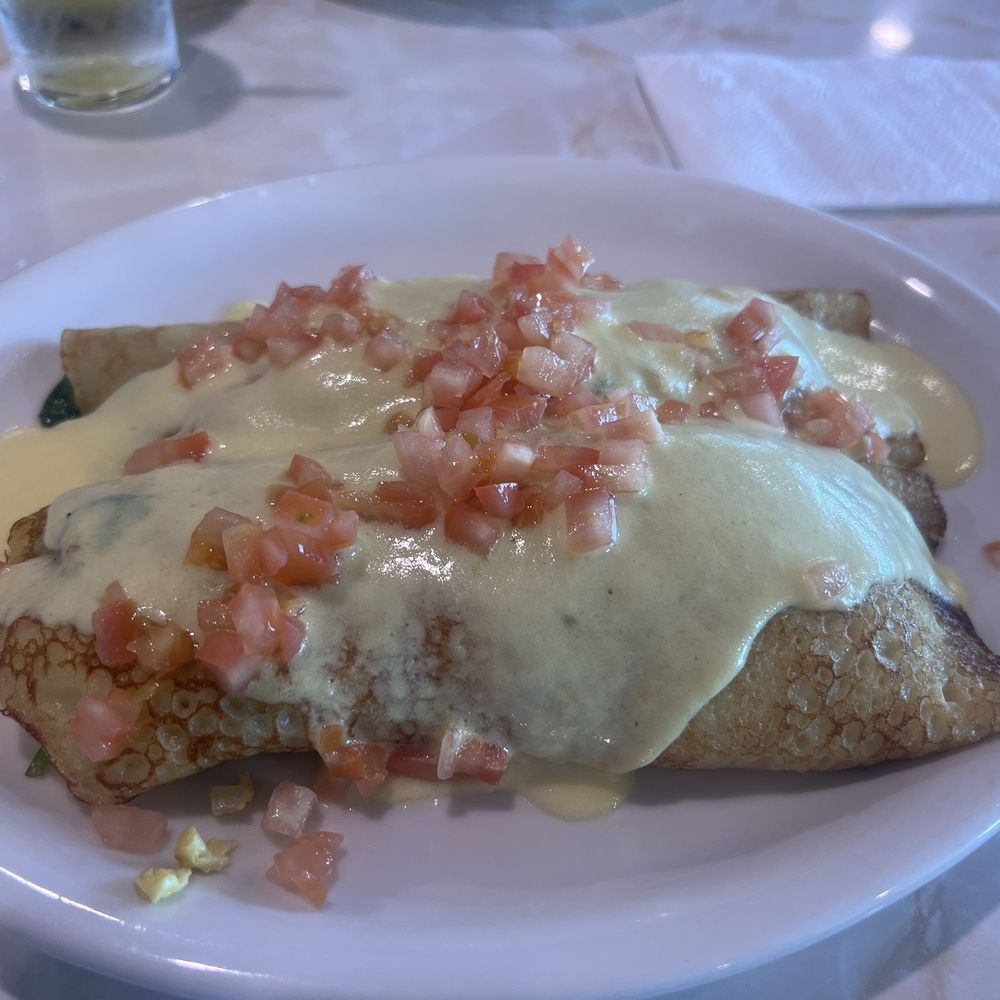 Pancakes R Us - Montclair - Spinach Stuffed Crepes - Pancakes Near Me - Montclair, California Pancakes R Us - Montclair - Spinach Stuffed Crepes - Pancakes Near Me - Montclair, California