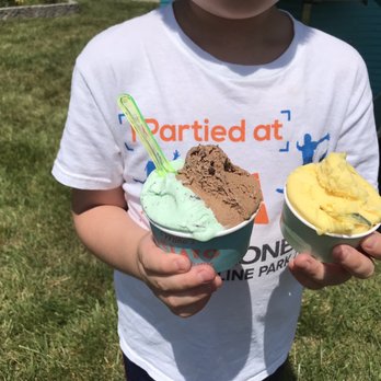 Mike's Gelato - Mint chip and mocha chip and orange - Gelato Near Me