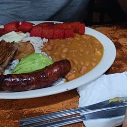 Delicias Colombianas Jax - Colombian platter...sausage was my favorite