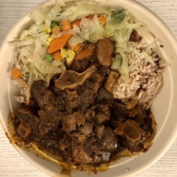 Peppa's Jerk Chicken - Oxtail with rice and peas and cabbage ($18) - Caribbean Near Me - New York, New York Peppa's Jerk Chicken - Oxtail with rice and peas and cabbage ($18) - Caribbean Near Me - New York, New York