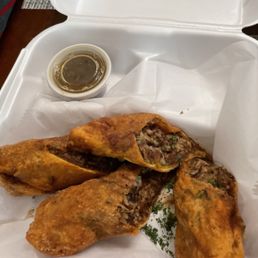 OX TAIL EGG ROLLS EXCELLENT FOOD