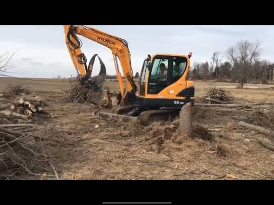 Land clearing, tree removal, snow removal & excavating