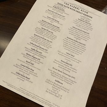 The Barrel Room - Menu (11/10/2023) - New American Near Me - Chesapeake, Virginia The Barrel Room - Menu (11/10/2023) - New American Near Me - Chesapeake, Virginia