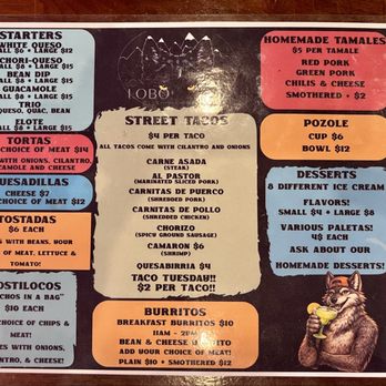 Monte Lobo - Menu - Sports Bars Near Me - Central City, Colorado Monte Lobo - Menu - Sports Bars Near Me - Central City, Colorado