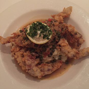 Cadot Restaurant - Soft shell crab with caper lemon sauce over risotto - French Near Me - Dallas, Texas Cadot Restaurant - Soft shell crab with caper lemon sauce over risotto - French Near Me - Dallas, Texas