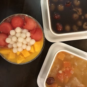 Mango Mango Dessert - Watermelon mango rice ball dessert, sweet red bean soup, sweet potato tapioca sweet dessert soup - Desserts Near Me - Flushing, New York