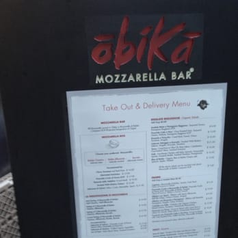 Obica Mozzarella Bar Pizza E Cucina - Take out menu - Italian Near Me - Manhattan, New York Obica Mozzarella Bar Pizza E Cucina - Take out menu - Italian Near Me - Manhattan, New York