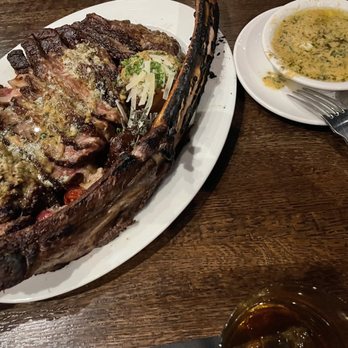 Entourage - Tomahawk Chop and Bone Marrow Butter - perfect pairing! - American Near Me - Downers Grove, Illinois Entourage - Tomahawk Chop and Bone Marrow Butter - perfect pairing! - American Near Me - Downers Grove, Illinois