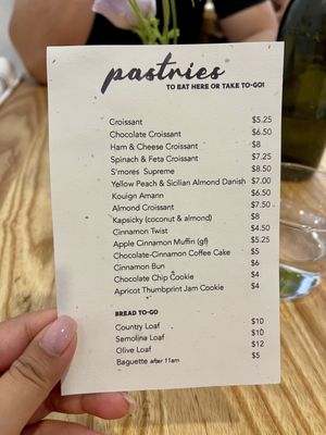Menu photo 7 Wingen Bakery Livermore, CA