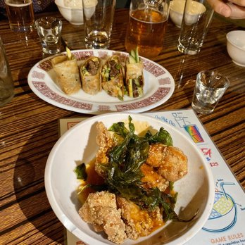 886 - Honey Glazed Popcorn Chicken + Scallion Pancake Beef Wrap - Taiwanese Near Me - New York, New York