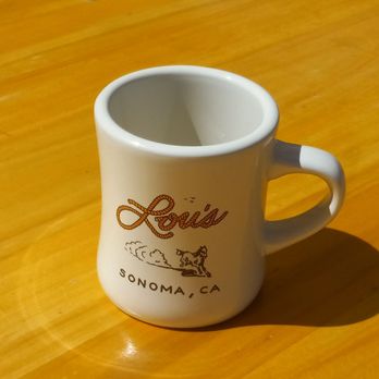 Lou's Luncheonette - Souvenir Lou's mug we bought, so stylish. - Barbeque Near Me - Sonoma, California Lou's Luncheonette - Souvenir Lou's mug we bought, so stylish. - Barbeque Near Me - Sonoma, California