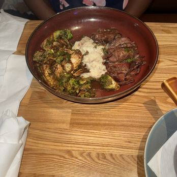 Tunxis Grill & Pizzeria - I forgot what this was but I know Brussel sprouts with braised, beef meat - New American Near Me - Windsor, Connecticut