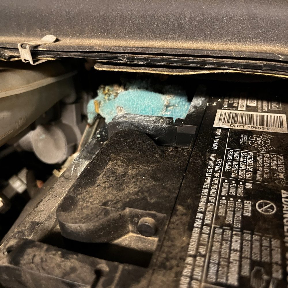 Battery Corrosion on Negative Post Battery Corrosion on Negative Post
