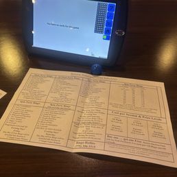 Bingo menu July 2026 Bingo menu July 2026