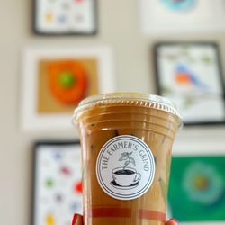 The Farmer's Grind - Iced lavender latte