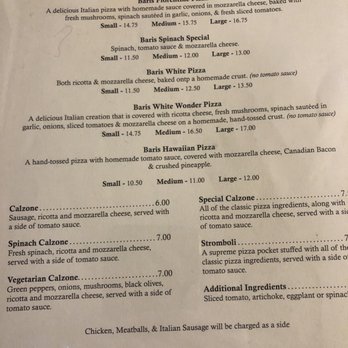 Baris - Menu - Pizza Near Me - Waco, Texas Baris - Menu - Pizza Near Me - Waco, Texas