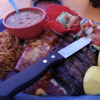 Aunt Chilada's - Steak Tampiquena with Fideo and Charro beans - Mexican Near Me - Tempe, Arizona