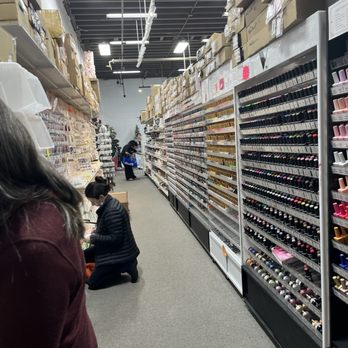 DTK Nail Supply - Inside aisle - Cosmetics & Beauty Supply Near Me - San Jose, California