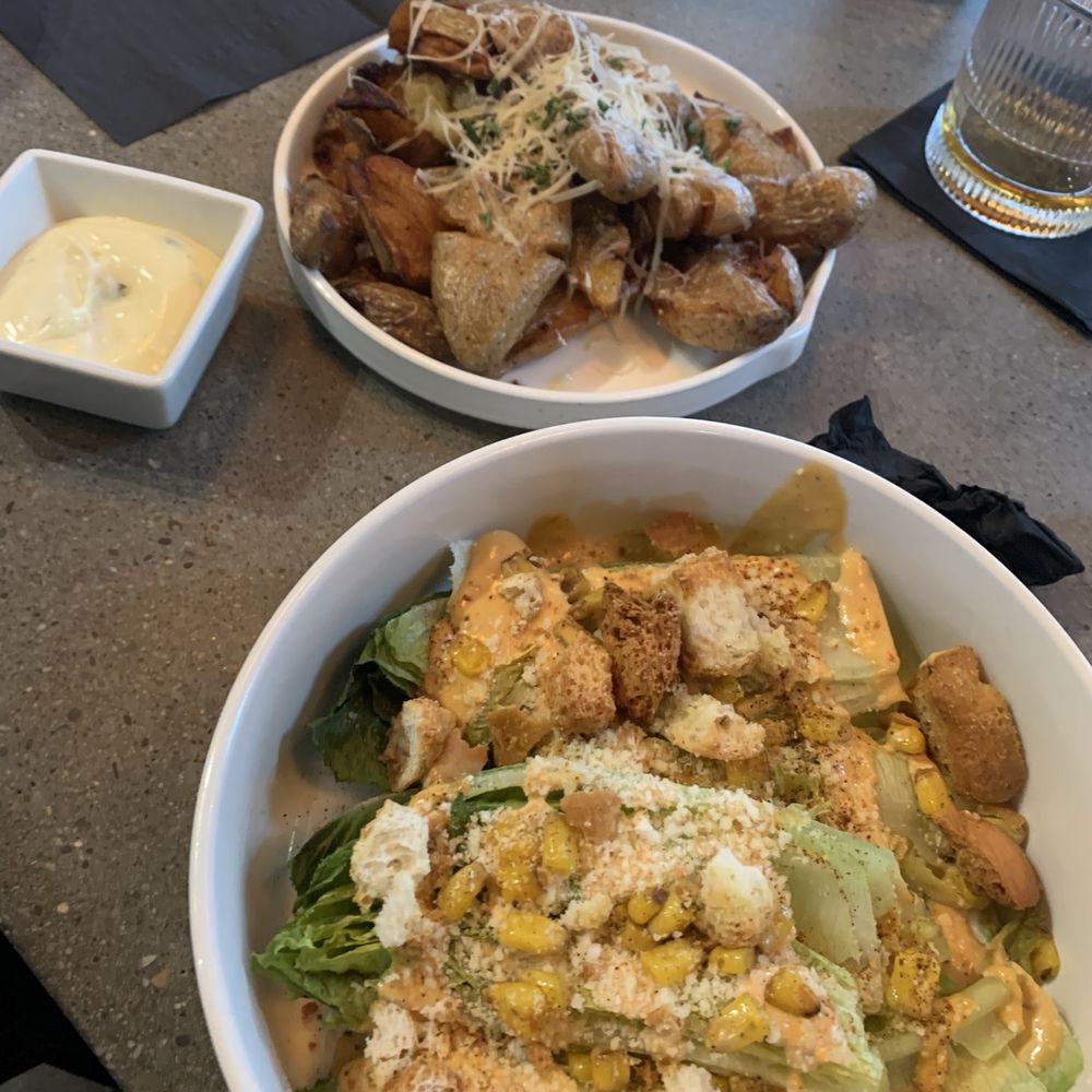 The Industry - Salad and fingerling truffle potatoes - Cocktail Bars Near Me - Akron, Ohio