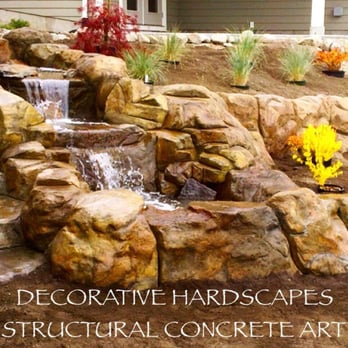 Decorative Hardscapes - This solid concrete water feature is sculpted by hand and resembles the native landscape and its colors... - Masonry/Concrete Near Me Decorative Hardscapes - This solid concrete water feature is sculpted by hand and resembles the native landscape and its colors... - Masonry/Concrete Near Me