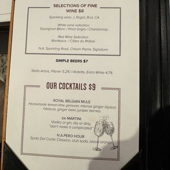 Belga Cafe - Happy hour cocktail menu - Belgian Near Me - Washington, DC, District of Columbia Belga Cafe - Happy hour cocktail menu - Belgian Near Me - Washington, DC, District of Columbia