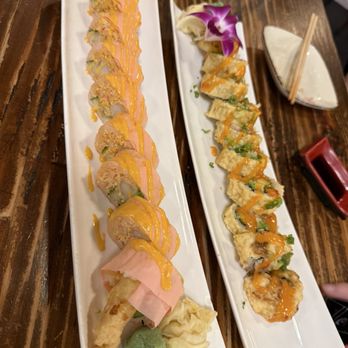 Sushi Boat - Crazy Ball Roll - Fried & Pink Lady Roll - Sushi Bars Near Me - Saint Charles, Missouri Sushi Boat - Crazy Ball Roll - Fried & Pink Lady Roll - Sushi Bars Near Me - Saint Charles, Missouri