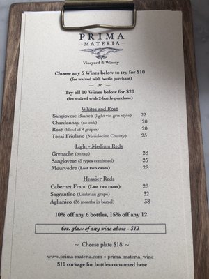 Prima Materia Winery Tasting Room by null