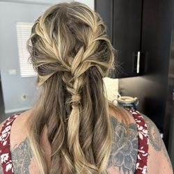 Drybar - Glendale - Uptini for a wedding.