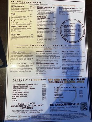 Menu photo 5 Famous Toastery Indian Land Indian Land, SC Menu photo 5 Famous Toastery Indian Land Indian Land, SC