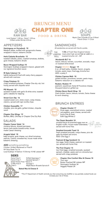 Menu photo 2 Chapter One Food & Drink. Mystic, CT Menu photo 2 Chapter One Food & Drink. Mystic, CT
