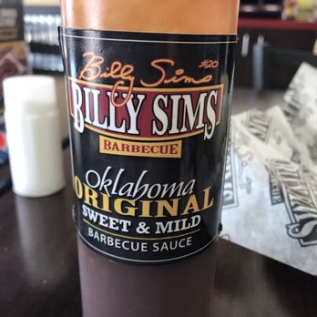 Billy Sims BBQ - a bottle of bbq original barbecue sauce - Barbeque Near Me - Oklahoma City, Oklahoma