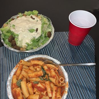 Sazio - Penne with Marinara sauce, Caesar Salad - Italian Near Me - Delray Beach, Florida Sazio - Penne with Marinara sauce, Caesar Salad - Italian Near Me - Delray Beach, Florida