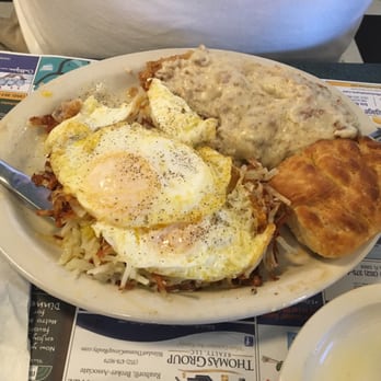 Metro Diner - Country fried steak (just a small ribeye that's been battered, not a true country fried steak) - Diners Near Me - Gainesville, Florida
