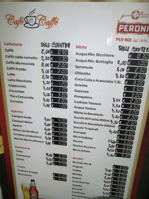 Menu photo 2 Café et Caffé Rome, RM Menu photo 2 Café et Caffé Rome, RM