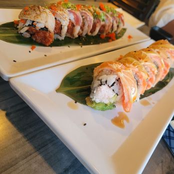 Ginzaya - Bluefin with Spicy Tuna Roll and a Lovely Lady (Salmon) Roll. Must try! - Japanese Near Me - La Mirada, California Ginzaya - Bluefin with Spicy Tuna Roll and a Lovely Lady (Salmon) Roll. Must try! - Japanese Near Me - La Mirada, California