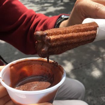 Disneyland Churro Cart - My favorite churro of all time - the Coco Churro with Mexican Spiced Chocolate - Food Stands Near Me - Anaheim, California Disneyland Churro Cart - My favorite churro of all time - the Coco Churro with Mexican Spiced Chocolate - Food Stands Near Me - Anaheim, California