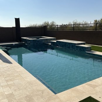 Presidential Pools & Spas - Pool with hot tub and firewall - Pool & Hot Tub Service Near Me - Gilbert, Arizona Presidential Pools & Spas - Pool with hot tub and firewall - Pool & Hot Tub Service Near Me - Gilbert, Arizona