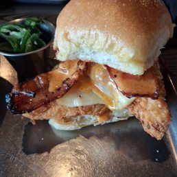 Twisted chicken sandwich