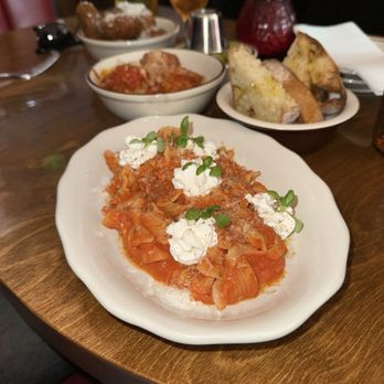 Capri Club - Some pasta dish with tomato sauce - was delicious - Bars Near Me - Los Angeles, California