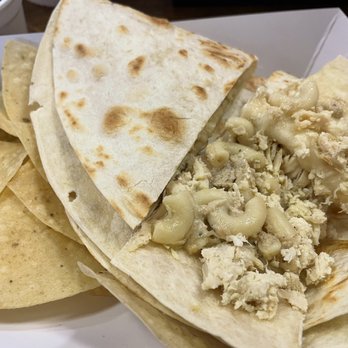 The Mad Mexican - Macaroni quesadilla with chicken. - Mexican Near Me - Newnan, Georgia The Mad Mexican - Macaroni quesadilla with chicken. - Mexican Near Me - Newnan, Georgia