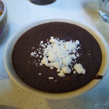 La Capital Tacos - Closeup of the bean dip (Frijoles $3.50). - Mexican Near Me - Montreal, Quebec