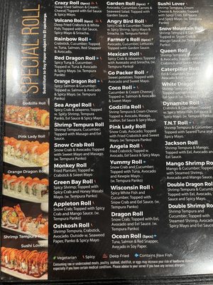 Menu photo 2 Sushi Lover Oshkosh, WI