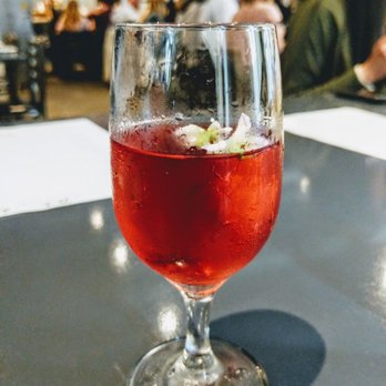 Gunshow - Gin Blossoms - nolet's silver gin, lemon, cocchi rosa, hibiscus, rose, elderflower, - New American Near Me - Atlanta, Georgia Gunshow - Gin Blossoms - nolet's silver gin, lemon, cocchi rosa, hibiscus, rose, elderflower, - New American Near Me - Atlanta, Georgia