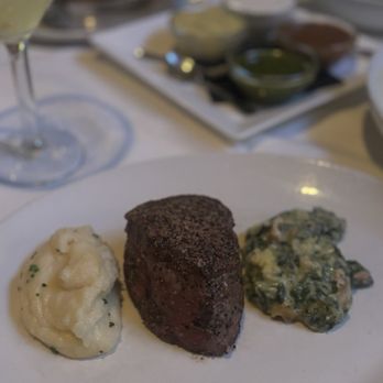 Del Frisco's Double Eagle Steakhouse - Filet Mignon 8 oz, Creamed Spinach, Whipped Potatoes - Steakhouses Near Me - Denver, Colorado Del Frisco's Double Eagle Steakhouse - Filet Mignon 8 oz, Creamed Spinach, Whipped Potatoes - Steakhouses Near Me - Denver, Colorado