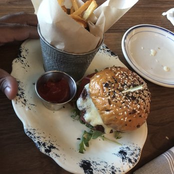 Haywire - Burger, had some fancy name that I don't remember. But it's good! - New American Near Me - Plano, Texas Haywire - Burger, had some fancy name that I don't remember. But it's good! - New American Near Me - Plano, Texas