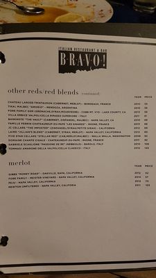 Menu photo 7 BRAVO! Italian Restaurant and Bar Jackson, MS Menu photo 7 BRAVO! Italian Restaurant and Bar Jackson, MS