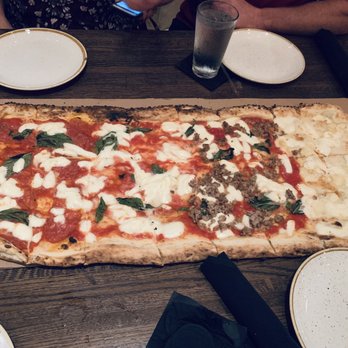 Pizzeria Testa - Metro Superiore - 4 kinda of pizza: Margherita, Salsiccia, Testa Ross's, Quattro Formaggi - Pizza Near Me - Dallas, Texas
